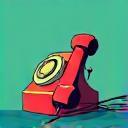 Emergency outage phone line icon
